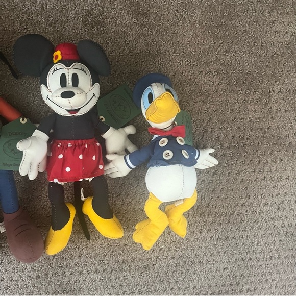 TOKYO DISNEYLAND VINTAGE SET OF PLUSH MICKEY MOUSE MINNIE DONALD DUCK GOOFY PLUT - Picture 7 of 14
